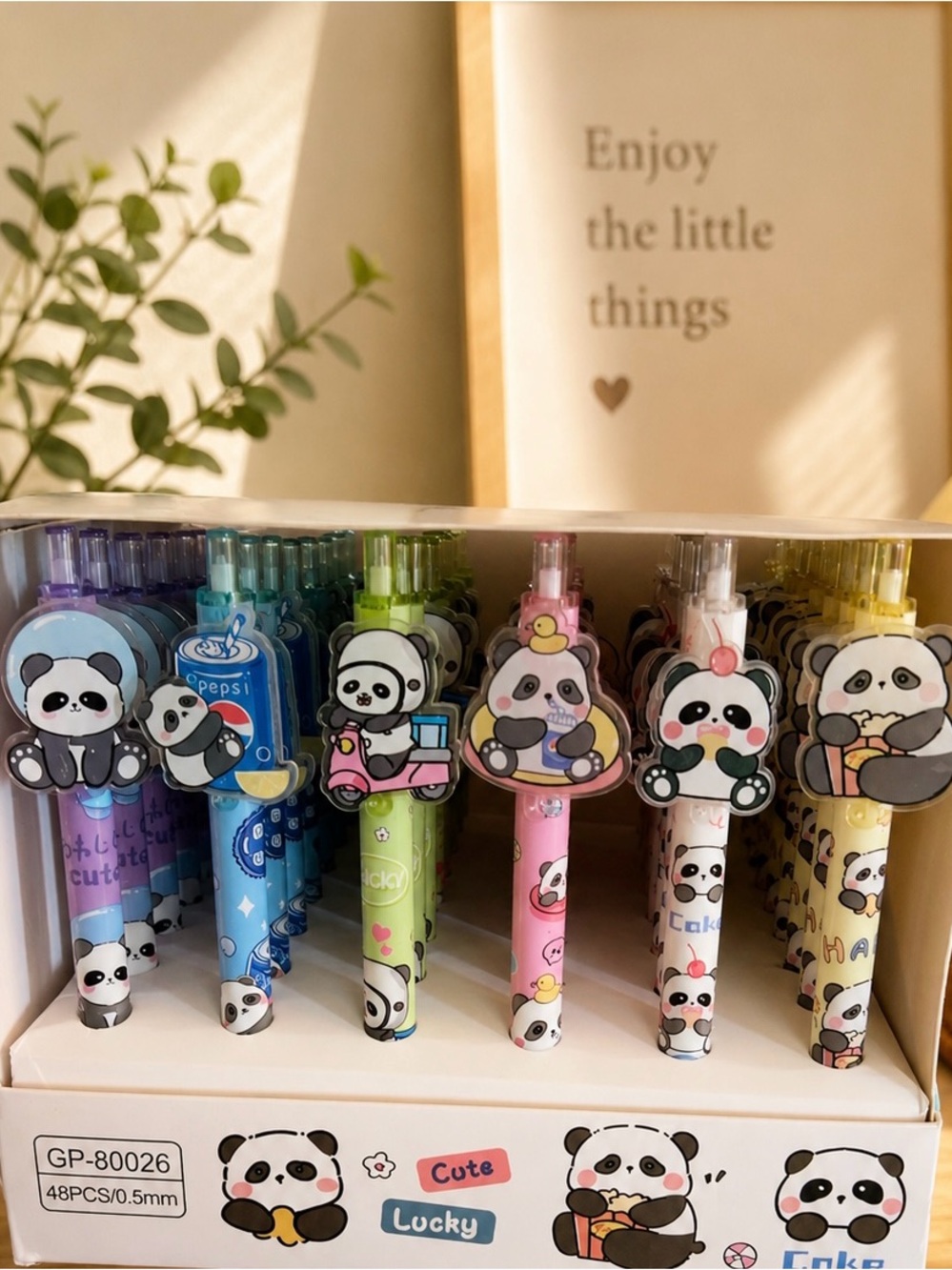 6 panda pens